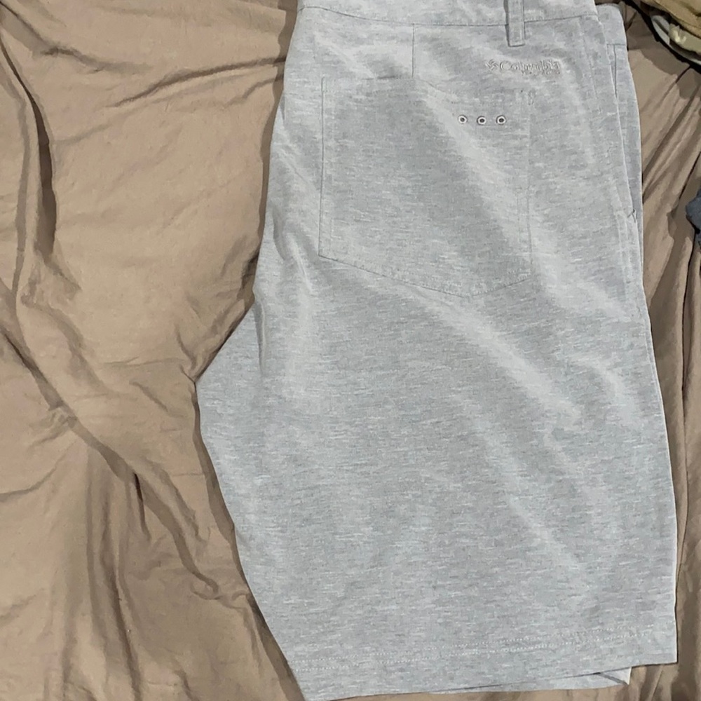 Gray Columbia fishing shorts